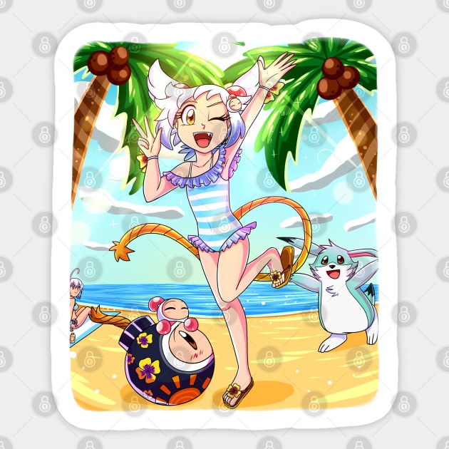 Shiron Swimsuit Sticker by SailorBomber